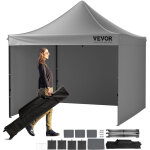 Vevor ? tonnelle pop - up 3x3m ? tissu argent� pu 500d ? protection uv upf 50 + ? parois lat�rales amovibles ...
