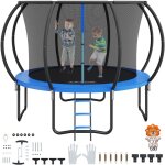 Vevor trampoline exterieur interieur 3 m trampoline pour enfants charge maximale 150 kg avec filet de ...