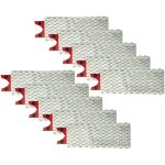 Vhbw - 10x serpillres compatible avec vileda 1 - 2 spray balai nettoyant - tte de rechange, microfibre, ...