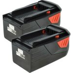 Vhbw - 2x batterie compatible avec hilti te 7a, te 6a, te6a, te7a outil lectrique (6000 mah, li - ion, ...