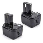 Vhbw 2x batteries compatible avec hitachi wh 12daf2, wh12dc, wh 12dc, wh12dm, wh 12dm, wh12dm2 outil ...
