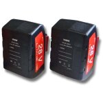 Vhbw - 2x batteries compatible avec milwaukee v28 vc outil lectrique (2000 mah, li - ion, 28 v)