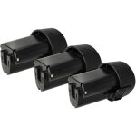 Vhbw - 3x batterie compatible avec makita radio de chantier bmr102, bmr101, bmr103, bmr103b, bmr100 outil ...