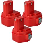 3x batterie remplacement pour makita 1235, 192536 - 4, 192597 - 4, 1233, 1234, 1250, 1220, 1222, 1235f ...