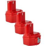 3x batterie remplacement pour makita 1434, 192600 - 1, 1435, 1422, 1422 192600 - 1, 1433, 1435f, 1420 ...