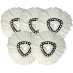 Vhbw 5x serpill�res remplacement pour vileda 152623 pour balai nettoyant - t�te de rechange, microfibre, ...