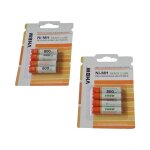 Vhbw - 8x batteries aaa micro compatible avec siemens gigaset e290, e290hx, cl690ab, e310 t�l�phone fixe ...