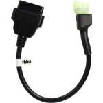 Adaptateur 4 pin vers obd2 16pin compatible avec honda cbr 500 r / ra (2013 - 2020), cbr 600 f (2011 ...