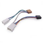 Vhbw adaptateur autoradio iso compatible avec toyota avensis t22 (1997 - 2003), t25 (2003 - 2009), t27 ...