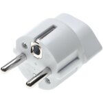 Vhbw - adaptateur voyage pour prise type j, sn 441011 (connecteur euro vers prise suisse / ch) - blanc, ...