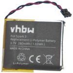 Batterie compatible avec tomtom runner 1, 2, 3 smartwatch montre connect�e bracelet fitness (280mah, ...