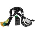 Cble adaptateur aux usb pour radio de voiture (100 cm) compatible avec vw crosstouran 2007 - 2010, eos ...