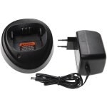 Vhbw - chargeur compatible avec motorola dp1400, cp380 batteries de radio - socle + prise, 7, 6 v, 0, ...