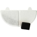 Vhbw - filtre compatible avec homerunpet cf2, wf20 fontaine pour chat, chien - filtre + filtre de pompe ...