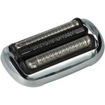 Tte de rasage (lot avec 1x grille de rasoir, 1x lame de tondeuse) compatible avec braun 71 - s1000s, ...