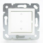 Commande volet roulant blanc - (m�ca + touche) gamme karre novella