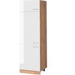 Vicco - armoire pour frigo r - line, blanc haute brillance, 60 cm Vicco - armoire pour frigo r - line, blanc haute brillance, 60 cm