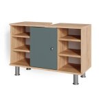 Vicco - meuble sous vasque simple fynn, vert, 80 x 54 cm