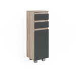 Vicco - meuble de rangement de salle de bain j - shape, sonoma, 30 x 95 cm Vicco - meuble de rangement de salle de bain j - shape, sonoma, 30 x 95 cm