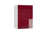 Vicco - armoire murale de salle de bain fame - line, rouge bordeaux haute brillance, 50 x 72 cm
