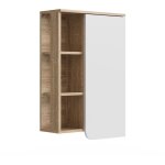 Vicco - armoire murale de salle de bain karen, sonoma / blanc, 50 x 75 cm avec porte et compartiments ...