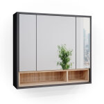 Vicco - armoire de toilette beatrice, anthracite, 80 x 72 cm Vicco - armoire de toilette beatrice, anthracite, 80 x 72 cm