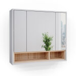 Vicco - armoire de toilette beatrice, blanc, 80 x 72 cm