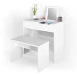 Banc, blanc, 70 cm pour table de maquillage vicco