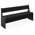 Vicco - banquette d'angle salle � manger roman, noir, 166. 6 x 41. 5 cm