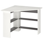 Vicco - bureau d'angle arion, blanc, 90 x 90 cm