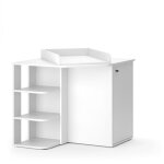 Vicco - commode � langer kristian, blanc, 85 x 77. 3 cm avec porte et compartiments ouverts