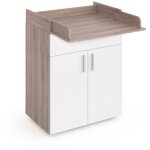 Vicco - commode � langer lena, blanc / sonoma, 75 x 100 cm
