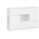 Vicco - commode avec tiroirs ruben, blanc, 120 x 84 cm