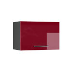 El�ment haut de cuisine fame - line, rouge bordeaux haute brillance, 60 cm plat vicco