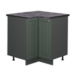 Vicco - meuble d'angle fame - line, vert or campagne, 80. 5 cm, pt anthracite