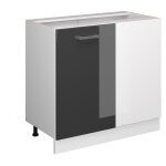 Meuble d'angle r - line, anthracite haute brillance, 86 cm sans plan de travail vicco Meuble d'angle r - line, anthracite haute brillance, 86 cm sans plan de travail vicco