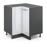 Meuble d'angle r - line, blanc haute brillance, 75. 6 cm sans plan de travail vicco