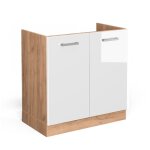 Meuble bas sous - évier r - line, blanc haute brillance, 80 cm sans plan de travail, vicco Meuble bas sous - évier r - line, blanc haute brillance, 80 cm sans plan de travail, vicco