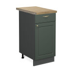 Vicco - meuble cuisine fame - line, vert or campagne, 40 cm, pt ch�ne