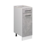 Vicco - meuble cuisine r - line, bton, 30 cm sans plan de travail