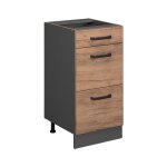 Meuble cuisine r - line, chêne de force doré, 40 cm avec tiroirs, sans plan de travail vicco Meuble cuisine r - line, chêne de force doré, 40 cm avec tiroirs, sans plan de travail vicco