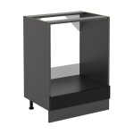 Meuble pour four r - line, noir haute brillance, 60 cm sans plan de travail vicco