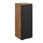 Vicco - meuble de rangement de salle de bain irma, anthracite rayé, 30 x 81 cm avec 1 tiroir, 2 compartiments, ... Vicco - meuble de rangement de salle de bain irma, anthracite rayé, 30 x 81 cm avec 1 tiroir, 2 compartiments, ...
