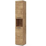Vicco - meuble de rangement de salle de bain luna, ch�ne wotan, 37 x 190 cm