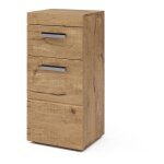 Vicco - meuble de rangement de salle de bain luna, ch�ne wotan, 37 x 79 cm