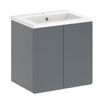 Vicco - meuble sous lavabo izan, gris,