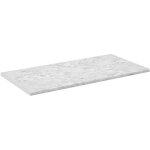 Vicco - plan de travail cuisine r - line, blanc / marbre, 120 cm