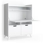 Vicco - secrétaire bureau berdi, blanc, 110 x 45 cm Vicco - secrétaire bureau berdi, blanc, 110 x 45 cm