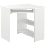 Vicco - bureau d'angle odin, blanc, 83 x 76 cm