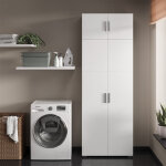 Vicco - tag�re � dossiers ingo, blanc, 80 x 182. 4 cm avec rehausse d'armoire